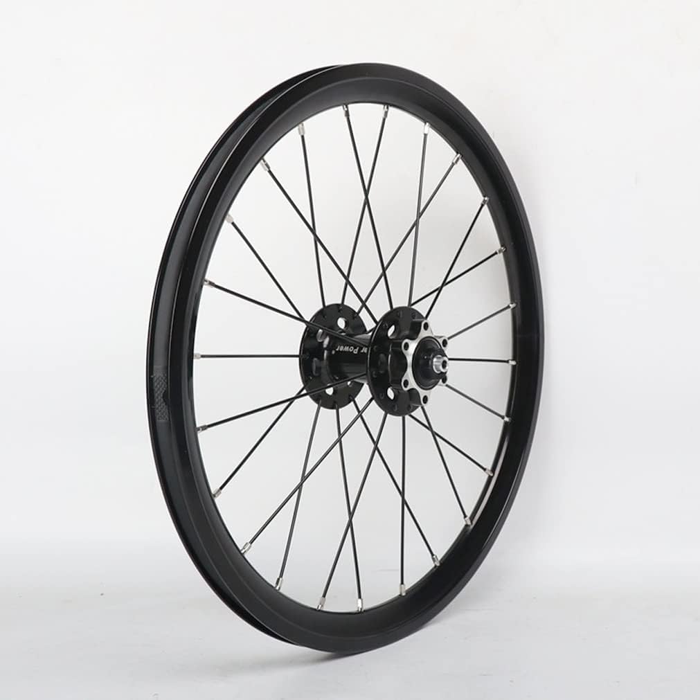 Fahrrad-Laufradsatz 16''/305 Felge V/Scheibenbremse Mountainbike Laufrad Schnellspanner 100/135mm Naben (Onecolor-16)