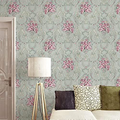 Image of Waterproof Peel and Stick Floral Wallpaper, Self-Adhesive Vinyl Wall Covering for Bedroom, Living Room Bathroom Cabinet, Countertop (45 x 600 cms, Floral Rose)