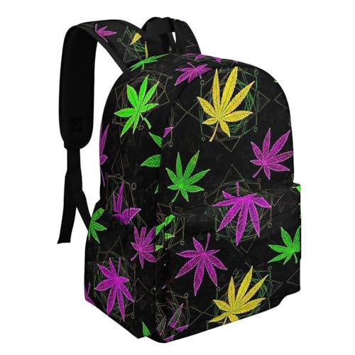 Sac à dos ordinateur portable feuille cannabis mignon et mixte pour PC et tablette