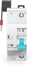 1P WI-FI Circuit Breaker,Timer Rem-ote Control with Overload and Overvoltage/Undervoltage Protection Intelligent Reclosing Switch (Size : 1, Color : 16A)
