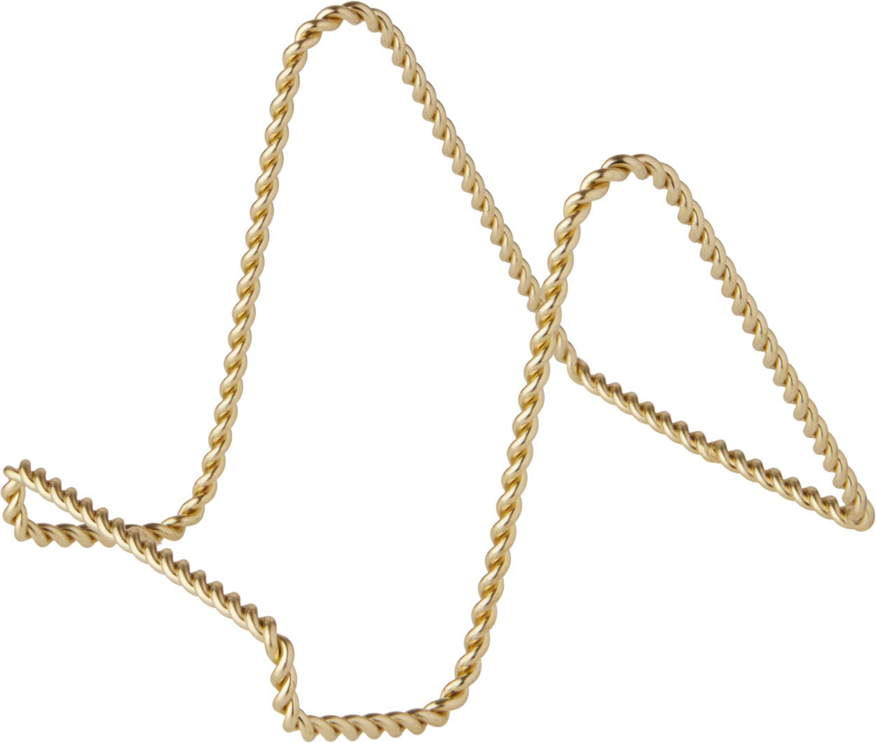 Bard's Twisted Gold-toned Wire Easel Stand, 4" H x 3.5" W x 5.5" D