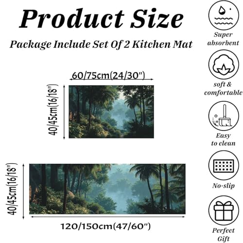 Alfombrillas de cocina de 50×80 y 50×120 para proteger el suelo contra salpicaduras 3