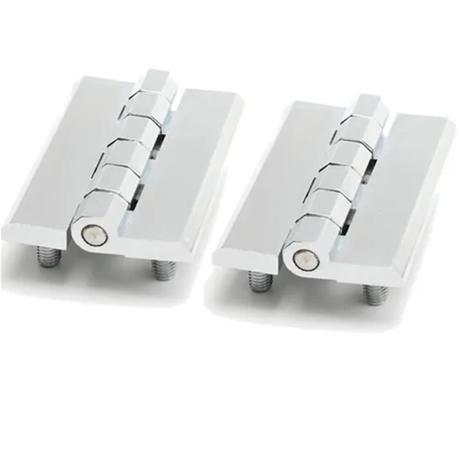 Rmwkrmogrf White X2 Zinc Alloy Cl226 Bearing Thickening Hinge With 6 Studs Hinges Cabinet Hardware Accessories 2Pcs(White X2)