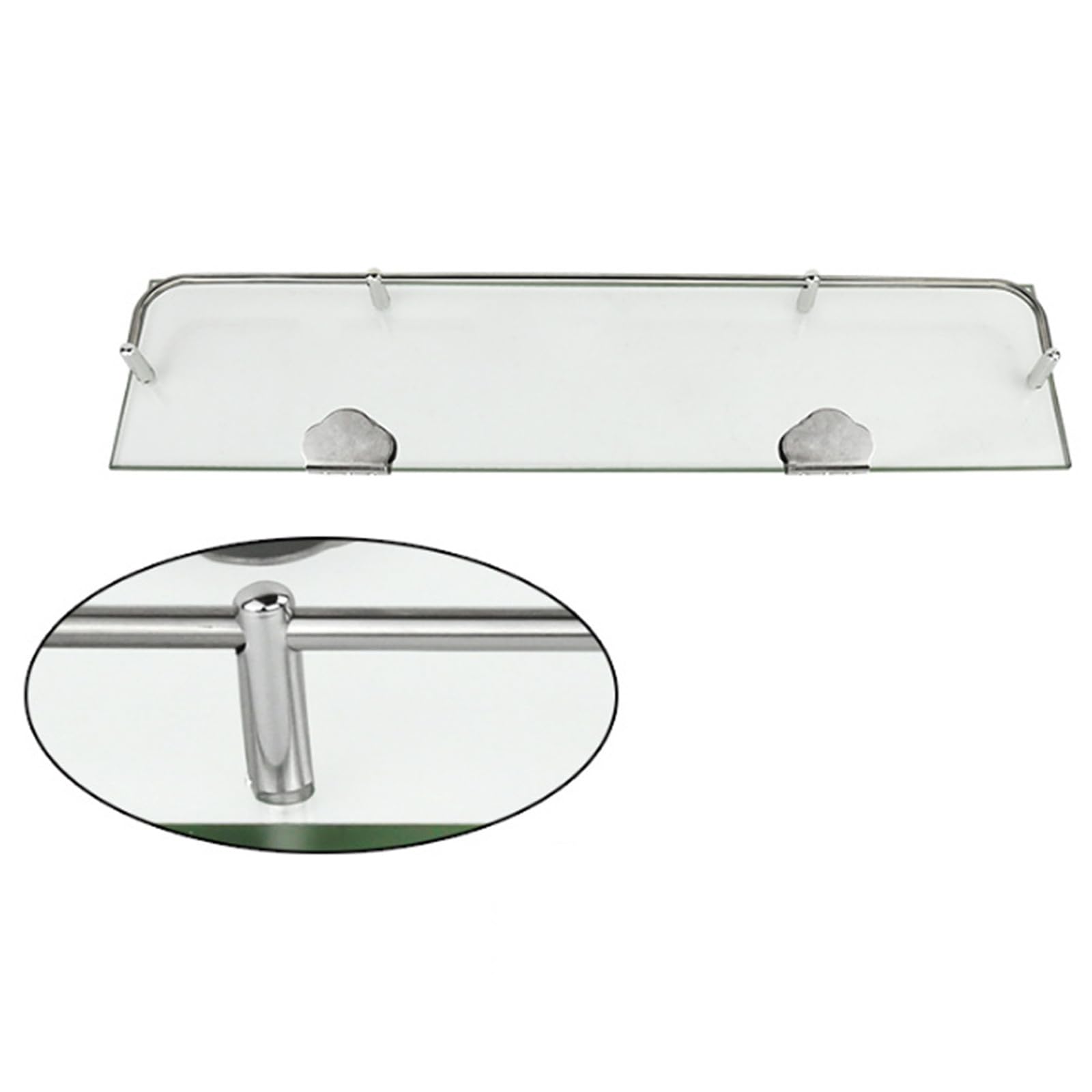 Scaffale Bagno Vetro Mensola Bagno In Vetro BTGGG - Scaffale A Parete 40/50/ 60 Cm Con Binario Acciaio Mensola Doccia Acciaio Inox Scaffale Bagno Vetro Mensola Bagno In Vetro BTGGG - Scaffale A Parete 40/50/ 60 Cm Con Binario Acciaio Mensola Doccia Acciaio Inox