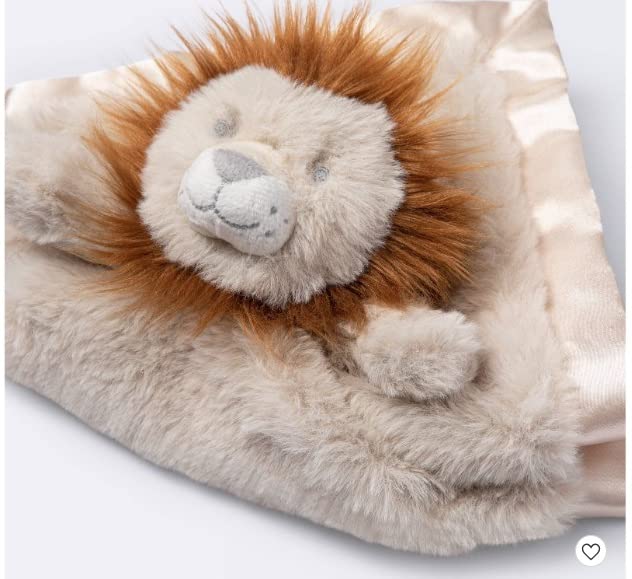 Image of Aqua Melody Cloud Island Small Security Blanket Lion [Tan]