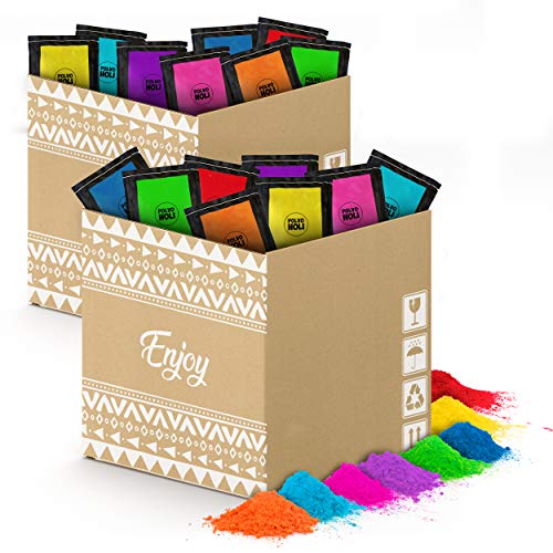 POLVO HOLI Pack 480 Bolsas de 100 Gramos   8 Colores