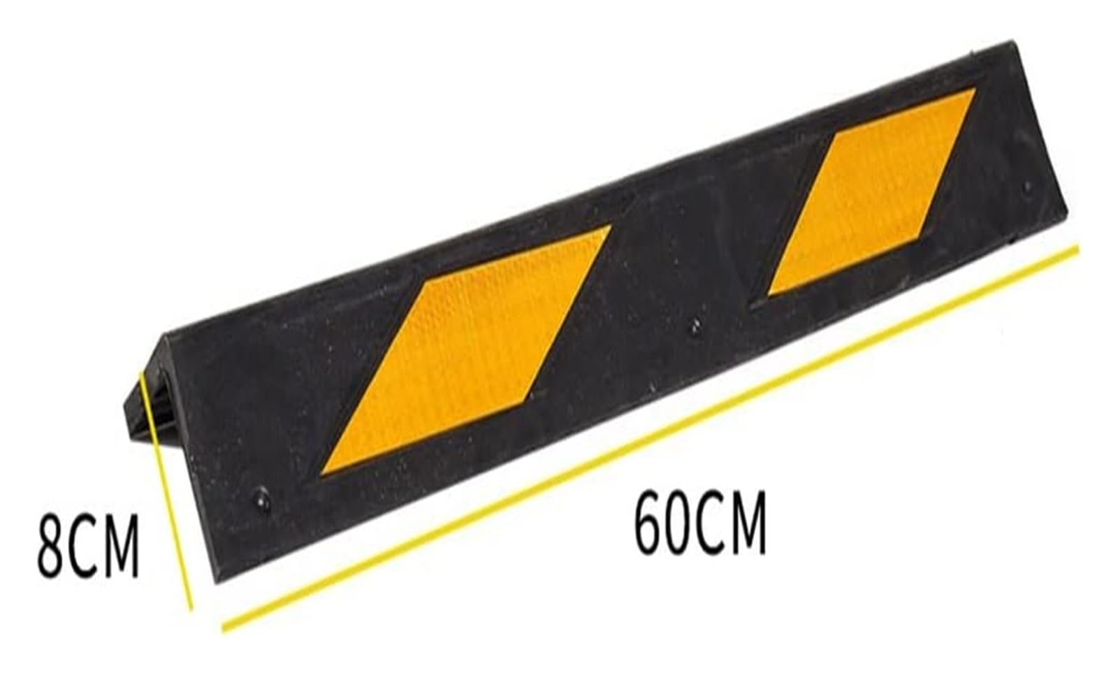 Protector Columnas Garaje Protector De Borde De Esquina De Pared For Garajes, Esquina De Advertencia De Rayas Negras Y Amarillas De 60x80x0,8 Cm For Estacionamiento De Coches, Almohadilla De Parachoqu