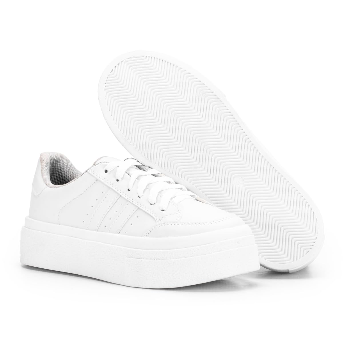Tenis Feminino Sapatenis Sola Alta Listras Casual Original em promoção! Veja a oferta e mais achadinhos de Tênis 3 Hoje é o melhor dia para comprar Tenis Feminino Sapatenis Sola Alta Listras Casual Original com aquele preço maroto! Promoção! Aproveite a oferta! 3