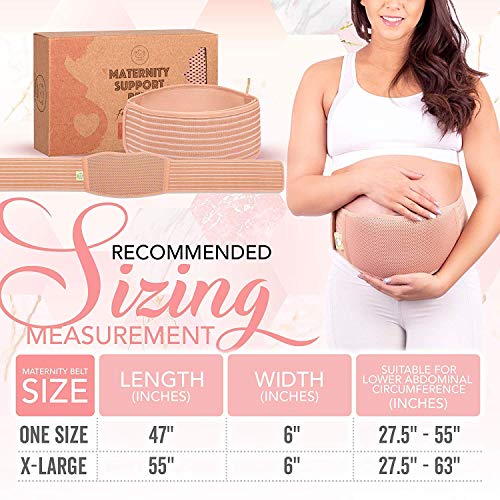 Maternity Belly Band for Pregnancy - Soft & Breathable Pregnancy Belly Support Belt - Pelvic Support Bands - Tummy Bandit Sling for Pants - Pregnancy Back Brace (Classic Ivory, One Size) Maternity Belly Band for Pregnancy - Soft & Breathable Pregnancy Belly Support Belt - Pelvic Support Bands - Tummy Bandit Sling for Pants - Pregnancy Back Brace (Classic Ivory, One Size)