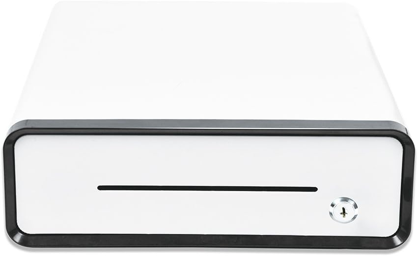 Beelta 13" POS Cash Register Drawer with Removable Tray,RJ11/RJ12 Cable,DC24V,White,BX1316W : Office Products