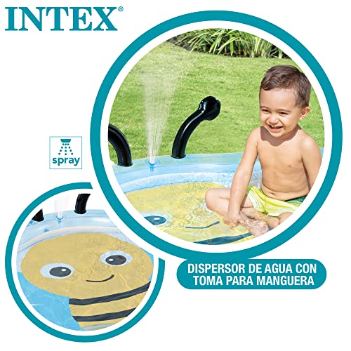 Intex 58434NP - Aufblasbarer Baby-Bienen-Pool, Vinyl, Mehrfarbig, 127x102x28 cm