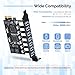 ELUTENG PCIE USB 3.0 Card 7 Ports PCI Expree to USB Expansion Card Super Speed 5Gbps PCI-e USB3 Hub Controller Adapter for Windows 11/10/8/7/XP/Vista