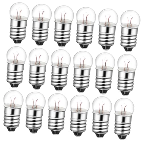 Holibanna Physics Laboratory Equipment 50pcs Small Base Led Light Bulbs 1.5v Cool White Replaceable Educational Supplies