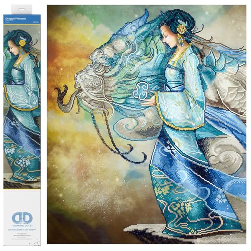 Image of DIAMOND DOTZ Dragon Princess Diamond Painting Kit for Adults with Gems