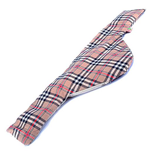Saco Térmico Semillas MaxiCervical - Almohada Cuello para Calentar en Microondas (60x12-22 cm) - Cojín de Semillas - Bolsa de Calor con Funda lavable, Tela de Algodón 100% y Olor a Lavanda (Oxford)