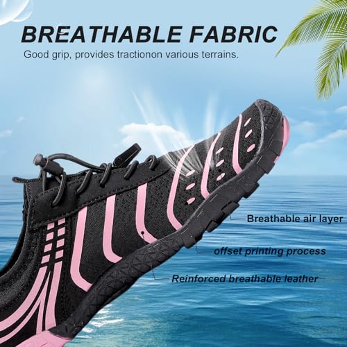 Image of Voyabarefoot Shoes for Women Men 2026 Upgrade Wide Toe Box Barefoot Hiking Sandals,Non-Slip Adjustable Water Shoes for Beach Walking Travel, Comfortable Slip On Walking Shoes
