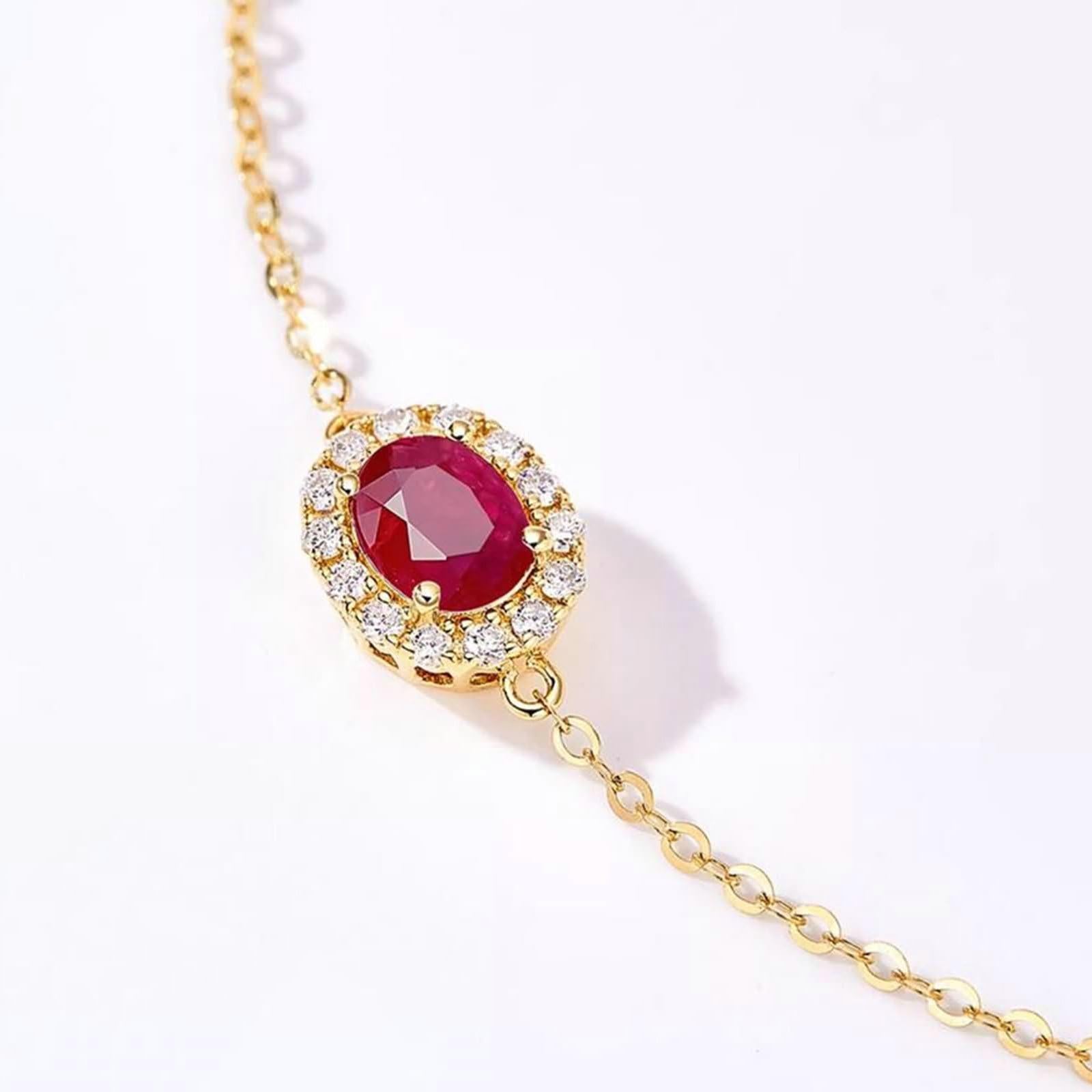 Pulsera 750 585 oro 375 para mujer, 21-23 cm de extensión