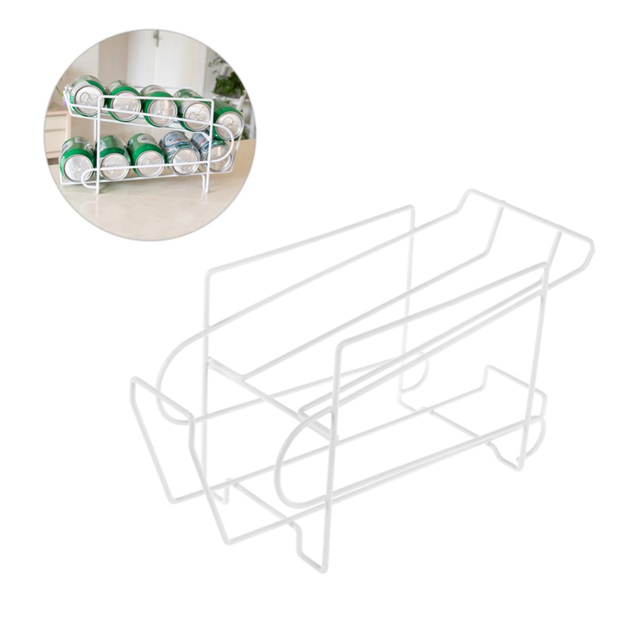 SHOWERORO 1pc Iron Beer Storage Rack Portable Soda Can Organizer for Kitchen Home and Restaurant Holds Cans Iron Material for Bar and Living Room
