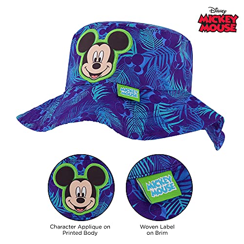 Disney Boys Disney Toddler Sunhat, Mickey Mouse Kids And Matching Baseball Cap For Beach, Size 2 Bucket Hat, Bucket Hat, 2-4T Us #TOP3