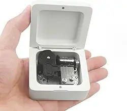 Sinzyo Queen-Bohemian Rhapsody Caixa de música Vintage Caixas musicais Presente para aniversário Dia dos Namorados Dia de Natal(Caixa de madeira branca)