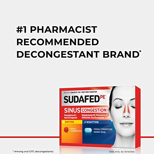 Sudafed Pe Day And Night Sinus Pressure & Congestion Tablets, 20 Count #TOP1