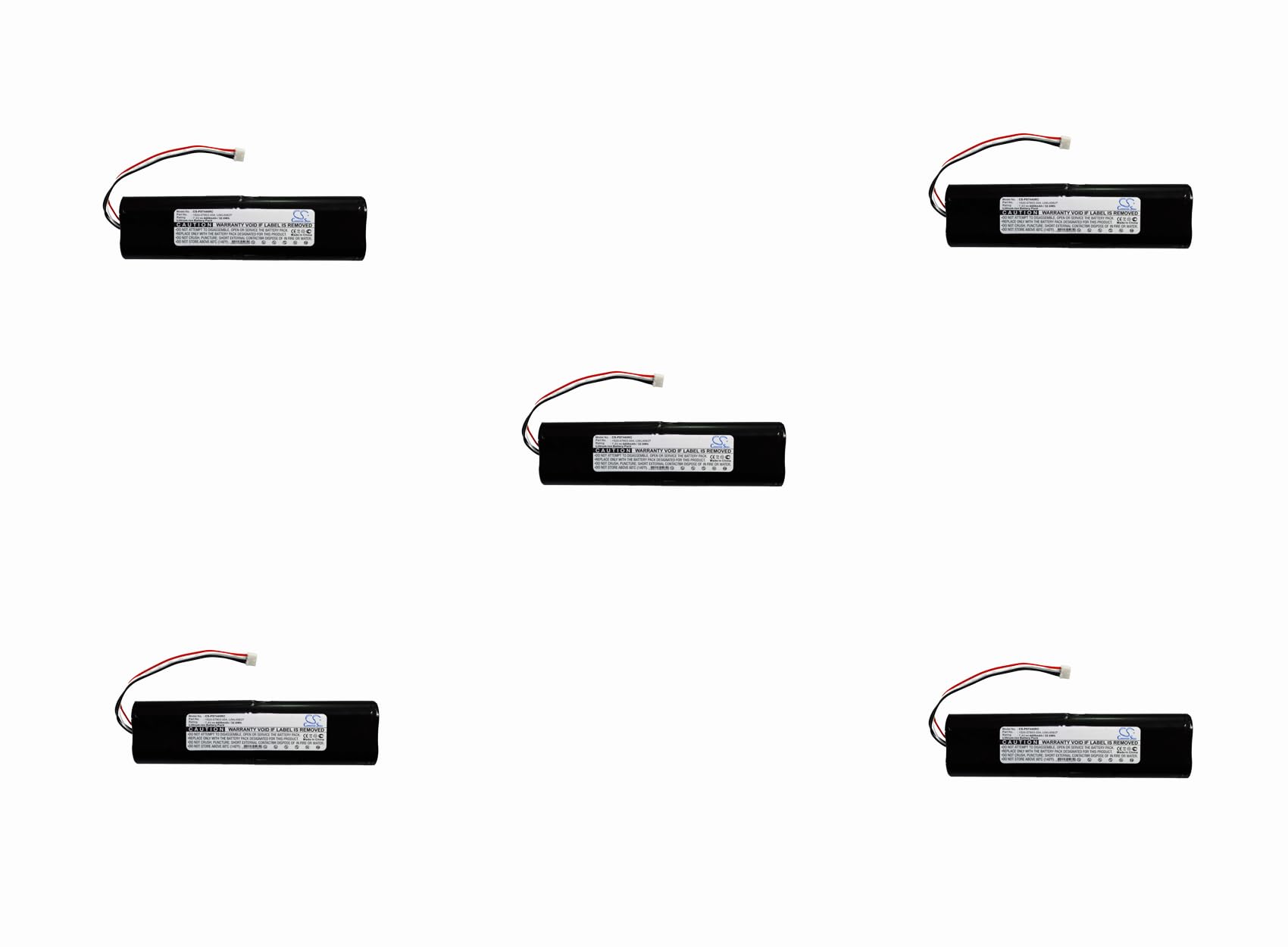(5 Pack) XSP Battery for POLYCOM SoundStation 2W SoundStation 2W EX SoundStation2 Wireless Conferencing System PN 1520-07803-004 2200-07804-002 CP-2WBATT24 L04L40627