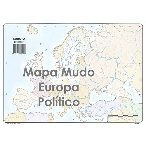 Mapa Mudo SELVI Color Din-A4 Europa Político, Caja x50 ⭐