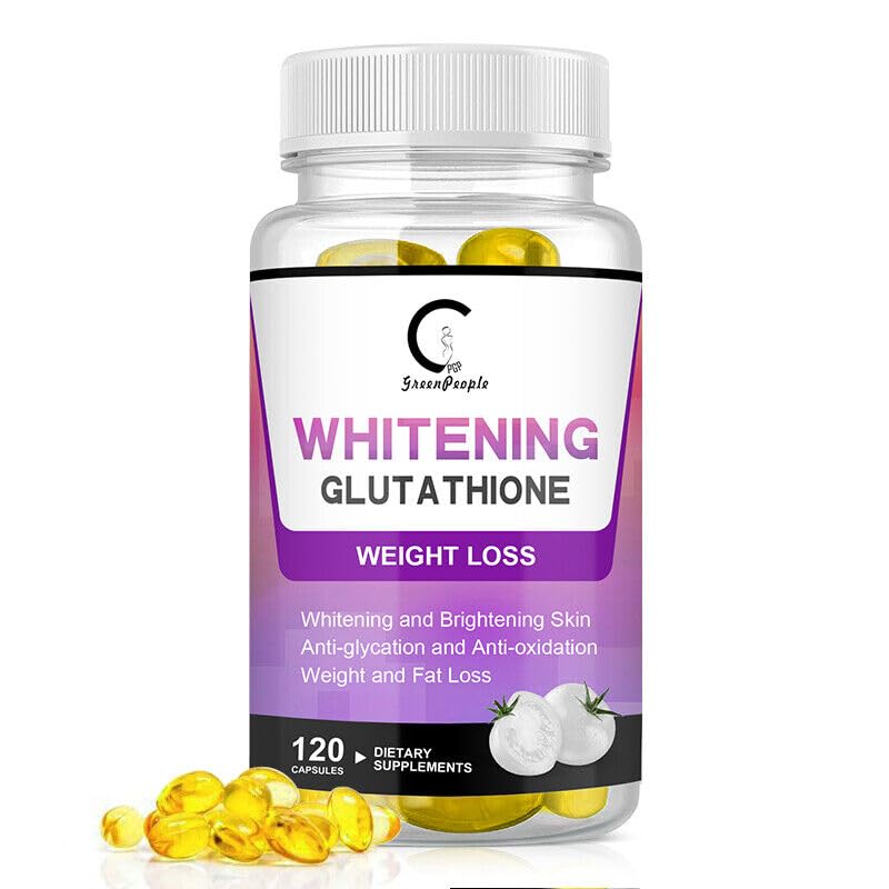 GLUTATHIONE Lot de 120 glules blanchissantes anti-oxydantes, anti-ge, claircissantes : Amazon.fr: Hygine et Sant GLUTATHIONE Lot de 120 glules blanchissantes anti-oxydantes, anti-ge, claircissantes : Amazon.fr: Hygine et Sant