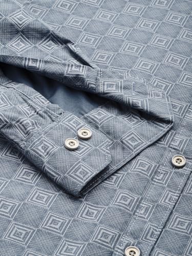 Image of Majestic Man Custom Abstract Printed Pure Cotton Slim Fit Casual Shirt