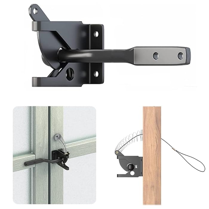 Buy Heavy Duty Automatic Gate Latch for Wooden Fence SelfLocking