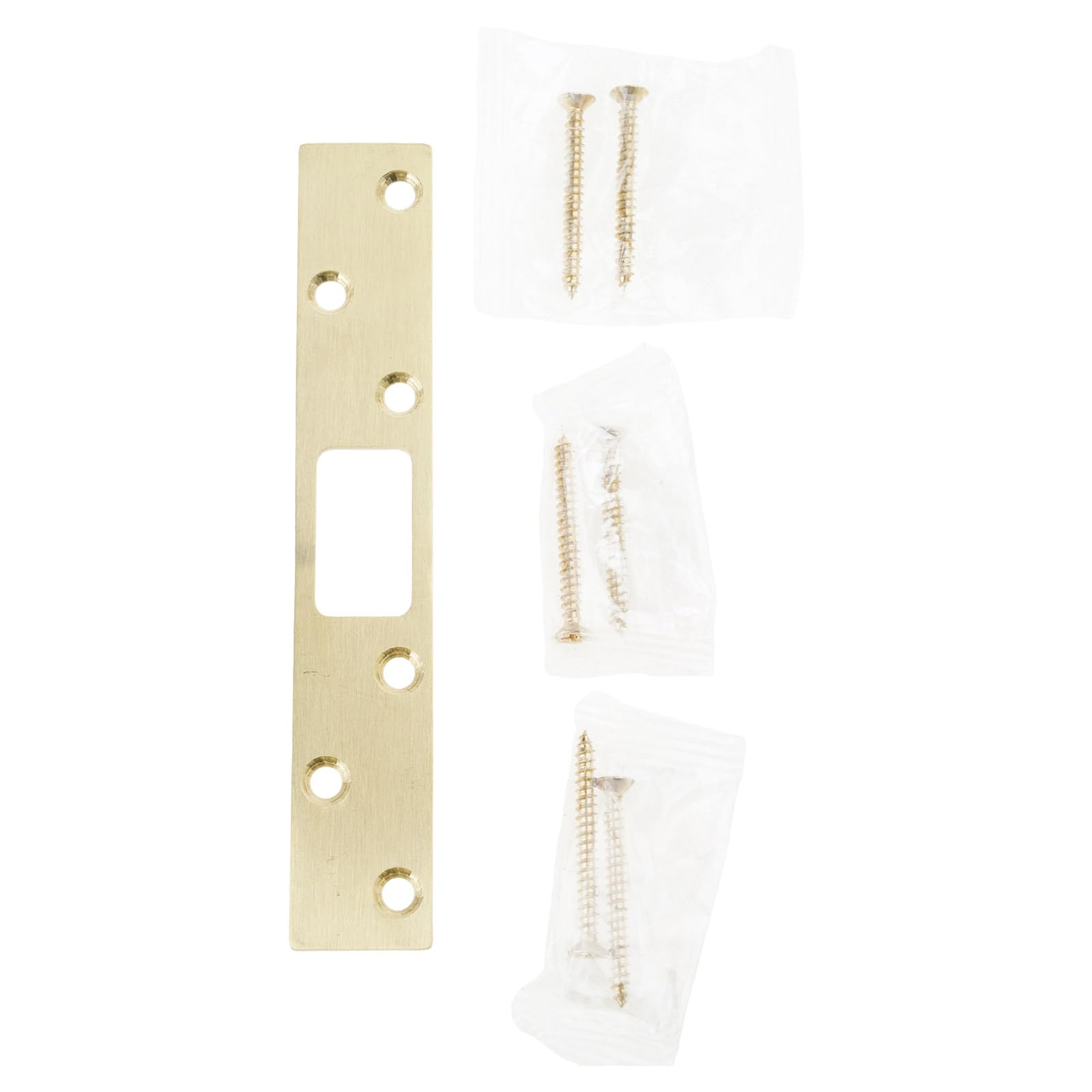 Door Strikes Plate Stainless Steel Heavy Type Reinforcement Plate Door Security Device Suitable for Latches Deadbolts Heavy Duty Stainless Steel Strikes Security Reinforcement for Latches Deadbolts