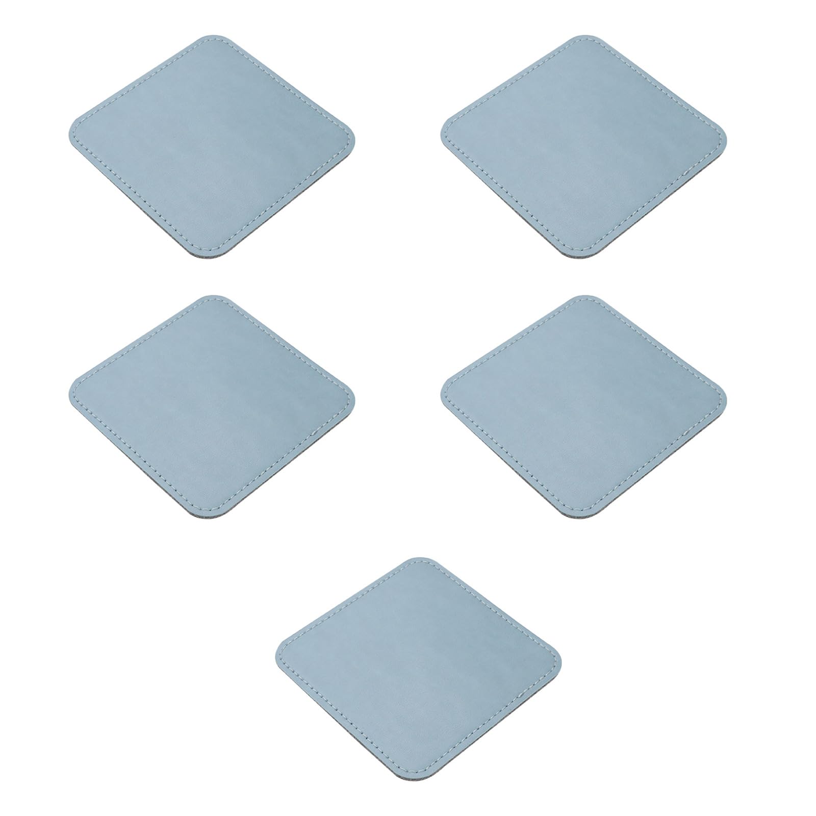 Minimalists Nordic Coasters PU Leather Water Absorbent Nonslip Cup Mat with Felt Bottom for Cups Mugs Cup Mat