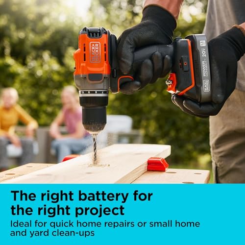 BLACK+DECKER 20V MAX POWERCONNECT 1.5 Ah Battery with State of Charge Indicator Light and Charger (LBD1520SCK) - image 4