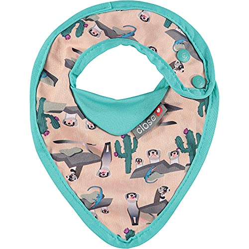 Close Bib Baberos Impermeables bandana de 0 a 6 Meses de Edad | Estampado Ferret, Talla única Unisex bebé.