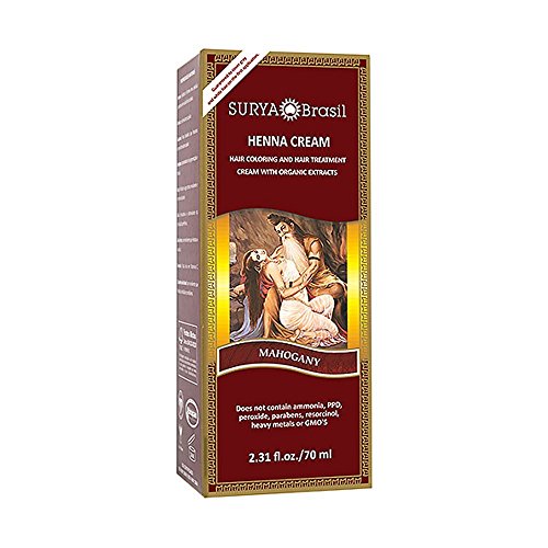 Henna Mahogany Cream Surya Nature, Inc 2.37 oz Cream