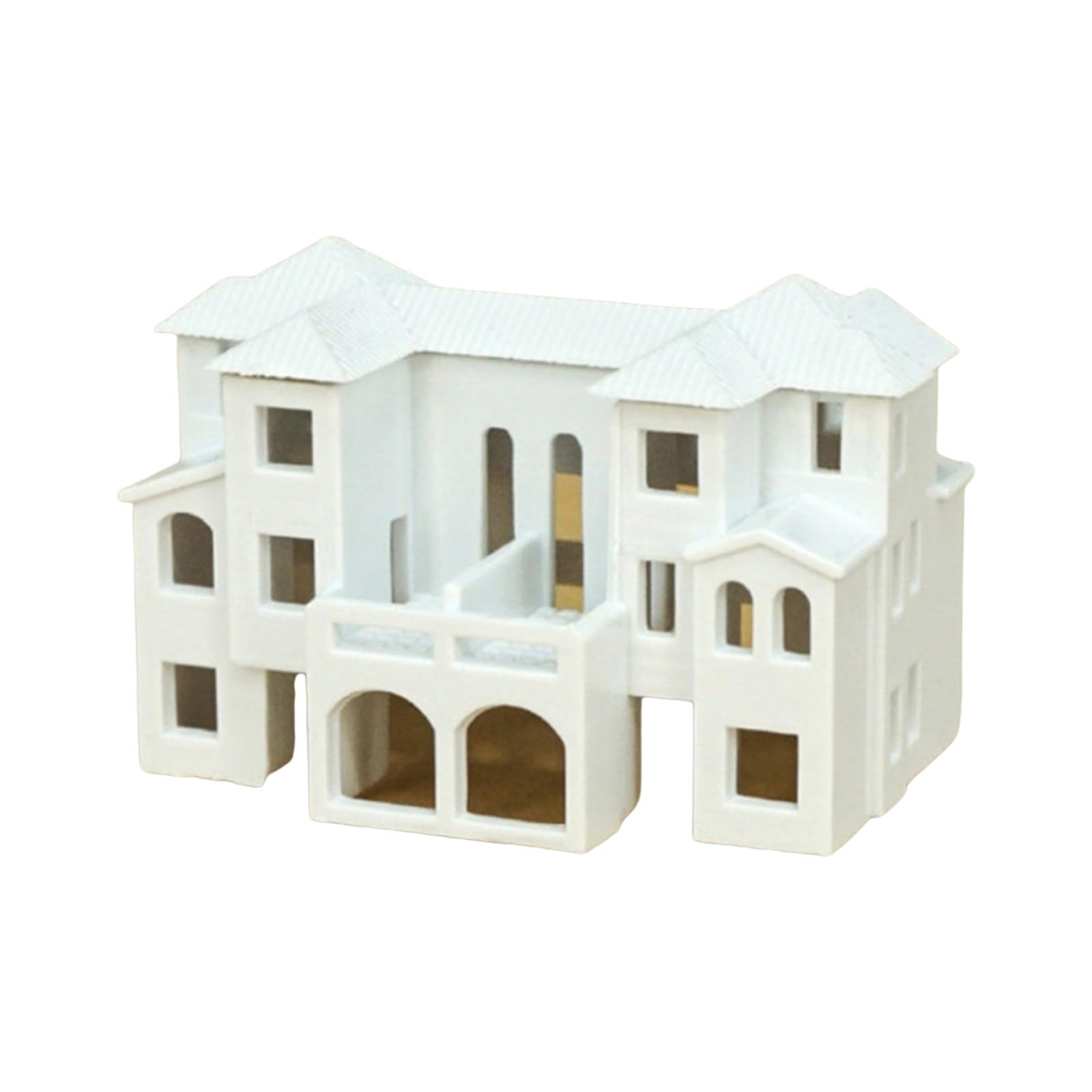 Maxtonser N Scale 1:500 Villas Building Assembling Model Outland Realisms Scene Sand Table Building Model for Diys Sprays Painting