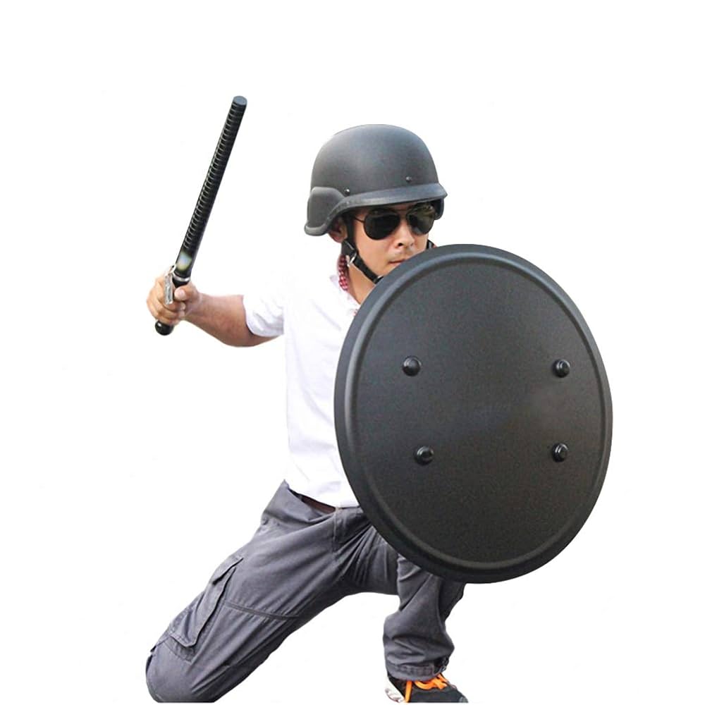 盾 シールド 装備 Amazon | [Tnamcn] 防護盾 シールド 盾 ロングシールド アルミ