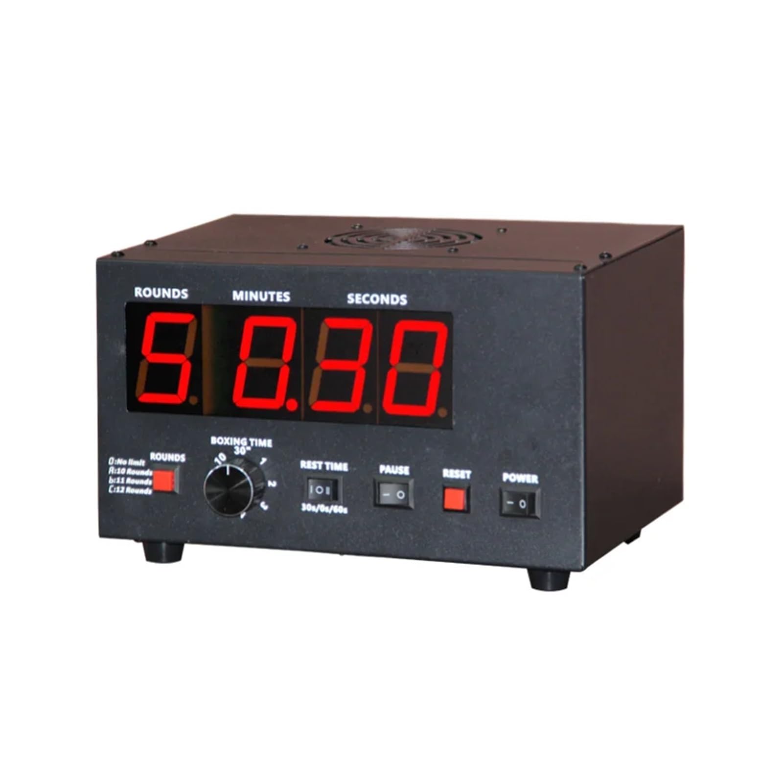 Temporizzatore digitale, Timer da palestra portatile -in, timer a intervalli LED, orologio for il conto alla rovescia, cronometro(6inch)