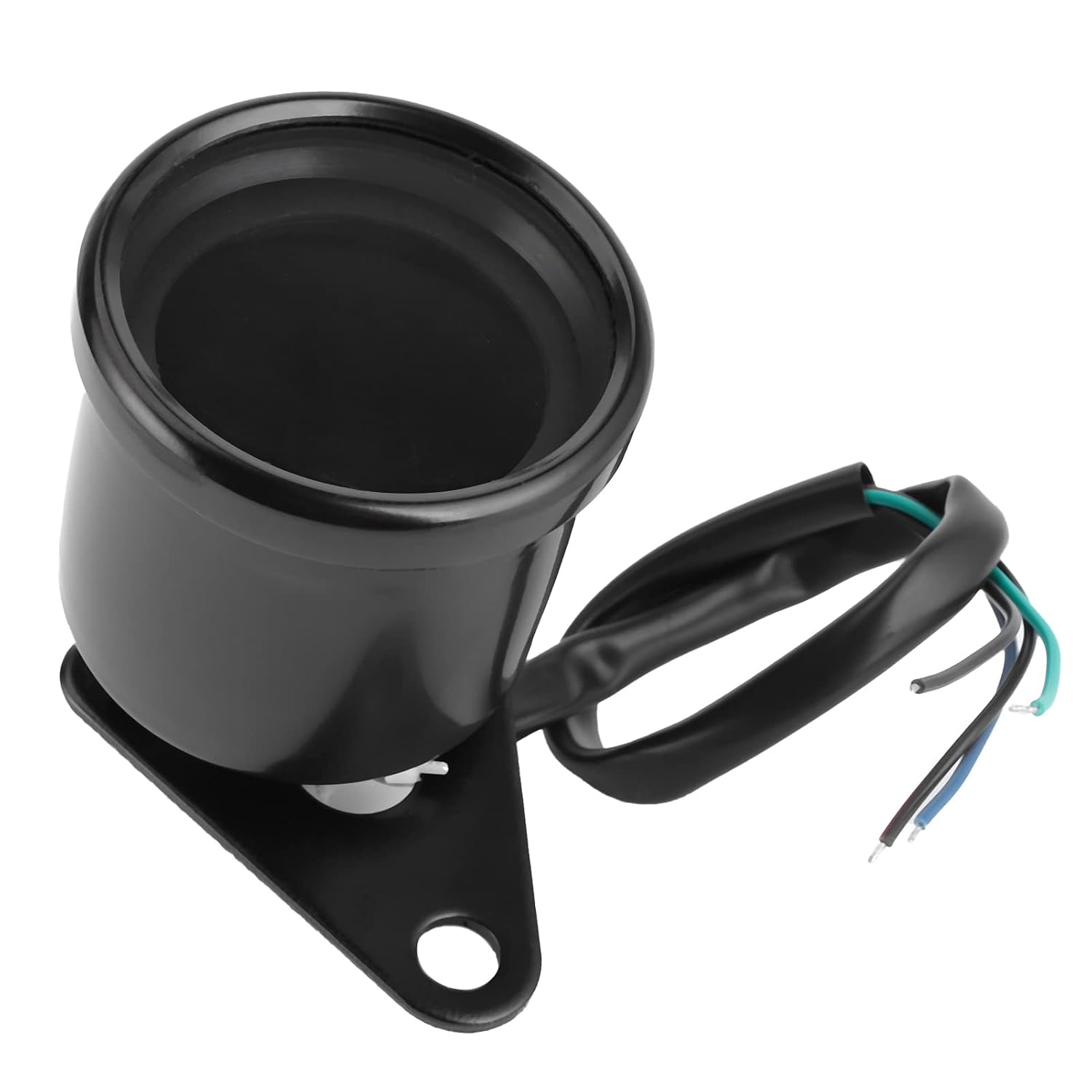 Wielofunkcyjny Motocyklowy Licznik Obrotomierz Licznik Przebiegu Paliwa Wskaźnik Prędkościomierz Cyfrowy 12V Kompatybilny z Motocyklami (BLACK)