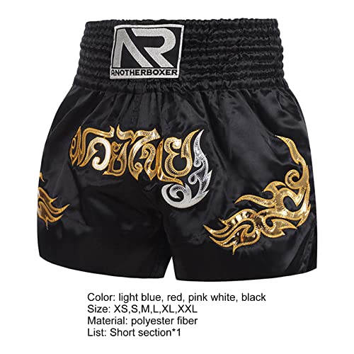 Foto von CUSROS Muay Thai-Box-Shorts, Sportbekleidung, Training, Wettkampf, atmungsaktiv, Muay-Thai-Seil-Design, Kampfsport, Kickbox-Shorts, Kleidung, Weiß, M, M