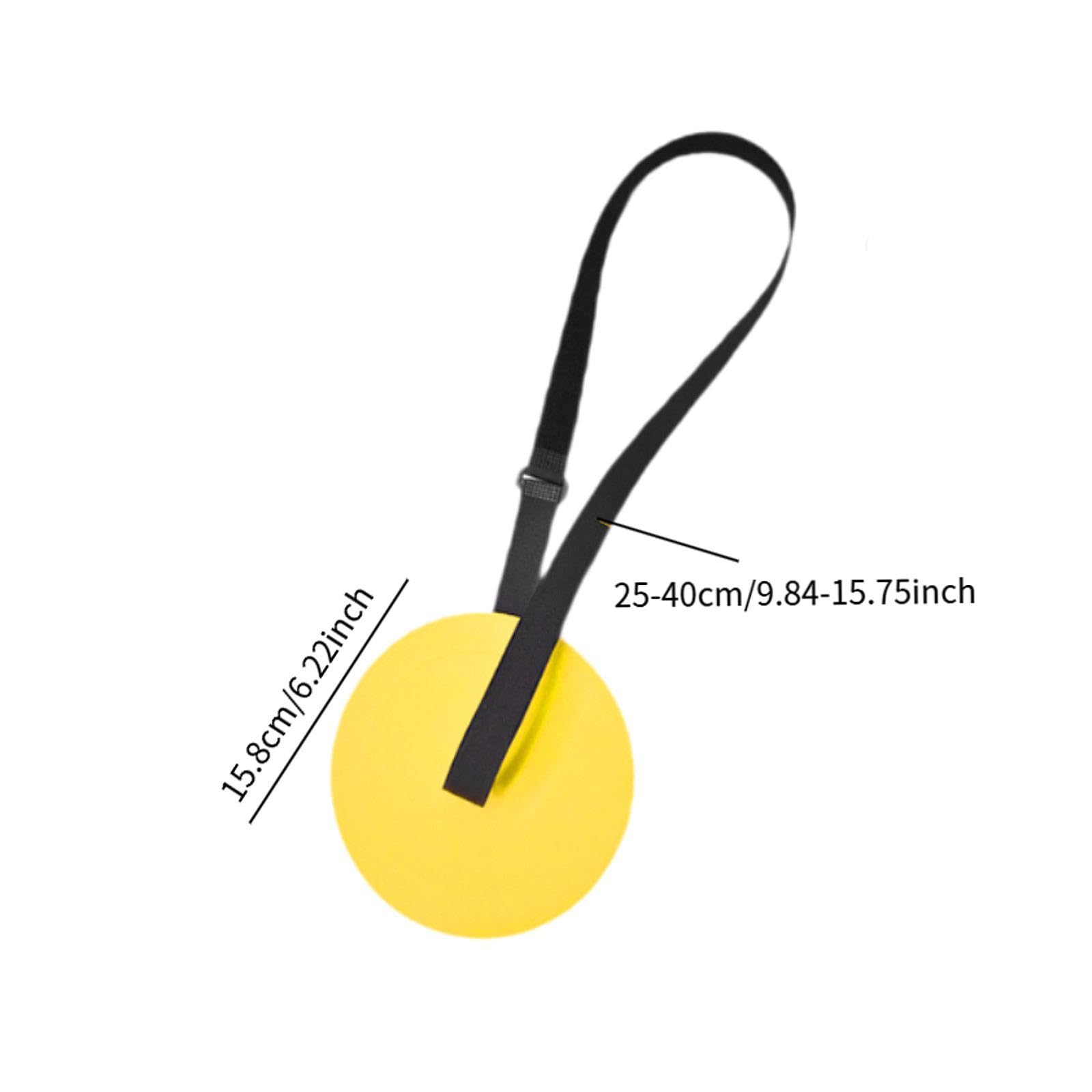 Vaveren Goal Target Disc Soccer Goal Target Portable Training Equipment Agility Goal Target for Baseball Football, Yellow