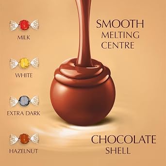 Liindt Lindor Assorted Chocolate Truffles 200G (Pack of 3)
