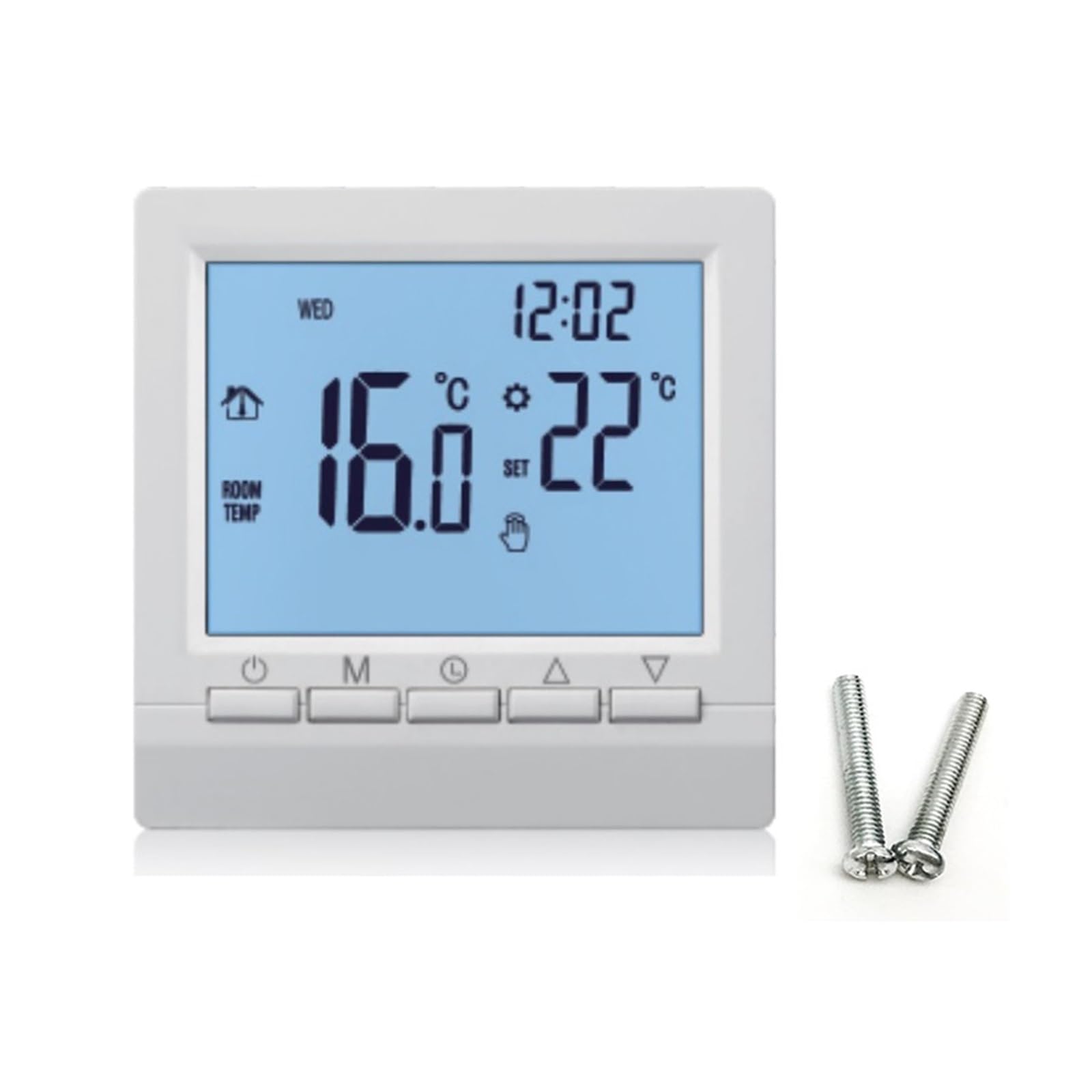 Temperature Controllers, Heating ME83 Gas Boiler Thermostat， 3A LCD Digital Programmable Temperature Controller, Temp Control Thermostat
