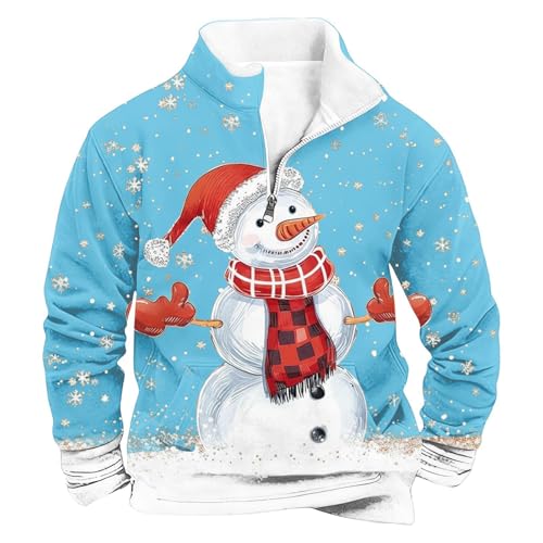 Sweat-shirt sans capuche manches longues thermique chaud pour l'hiver