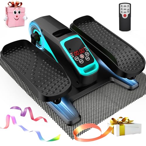 VIVURN-018 Under Desk Elliptical 12 Speed 5 Modes Mini Motorized Leg Exerciser While Sitting for Seniors As Seen on TV with Non-Slip Mat Quiet & Portable Electric Pedal Exerciser for Home and Office