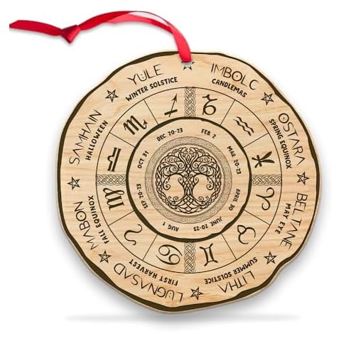 Mondily - All Over Printed 2 Sided Halloween Ornaments, Halloween Ornament for Tree, Witch Decorations, Halloween Decorations, Halloween Decor, Witch Decor, Gift for Halloween (012) Cover