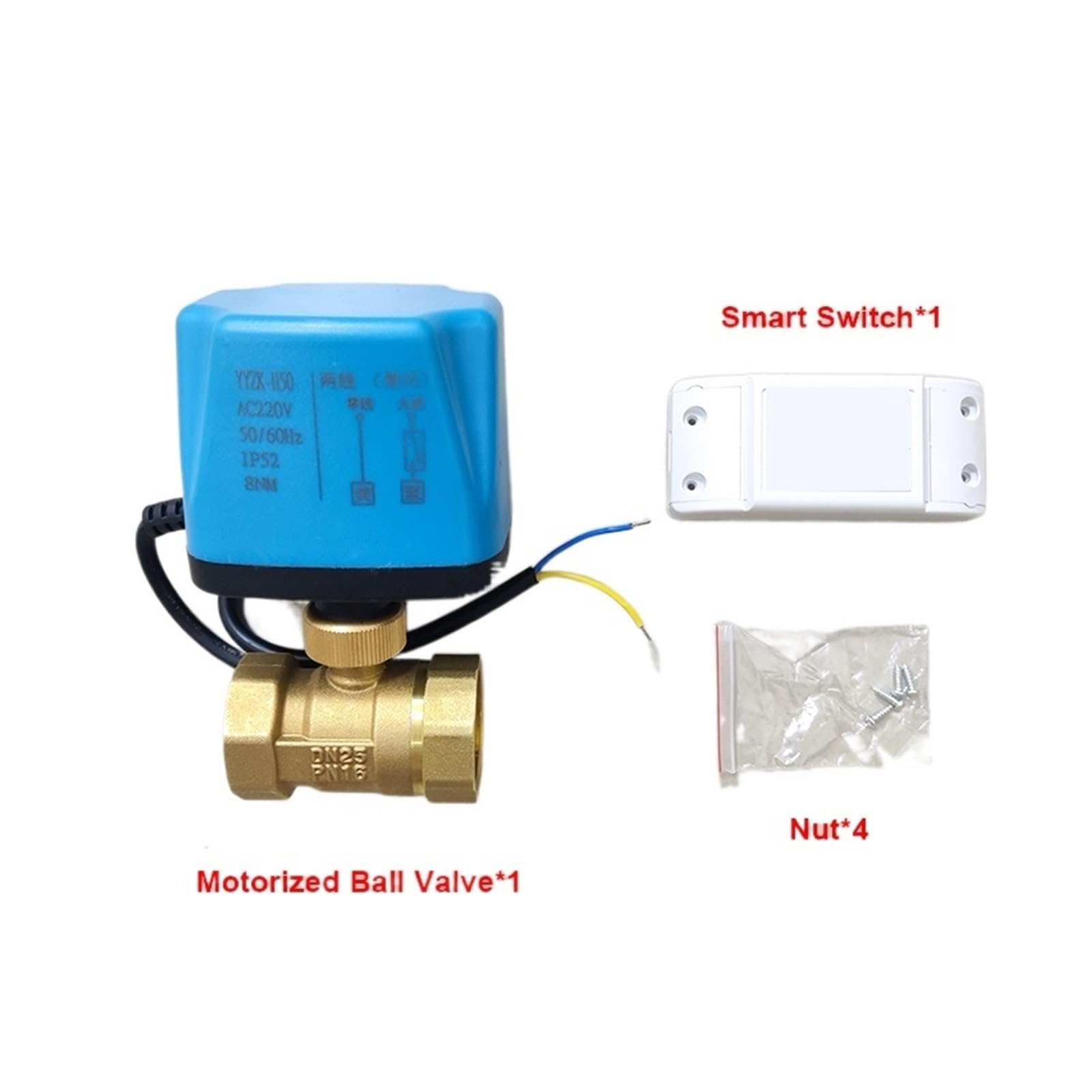 Valvola a sfera motorizzata intelligente che sincronizza la valvola elettrica Smart Switch acqua con(3/4")