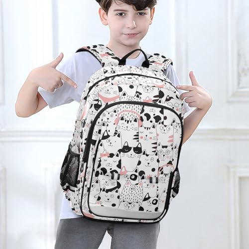 Sac à dos ordinateur enfants chat solide contre le mal de dos - 2