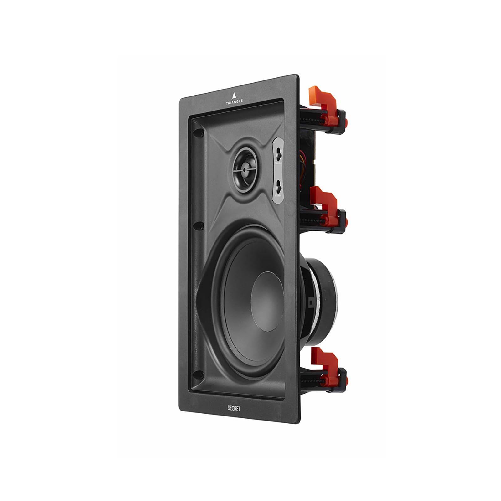 Triangle Secret IWT7 Enceinte Encastrable Murale 140W Haut-parleurs 17 cm Tweeter Orientable Surround Latéral 210x311x92 mm