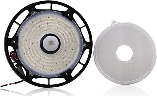 Miniatura 6 de Luz LED UFO de alta bahía con sensor de movimiento Titan 5 de 100 vatios, 14,900 lúmenes, potencia seleccionable, 5000 K, LED de alta bahía